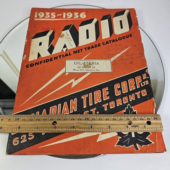 1935-1936 Canadian Tire Confidential Radio Vintage Catalog Rare Vancouver Canada - Picture 13 of 16